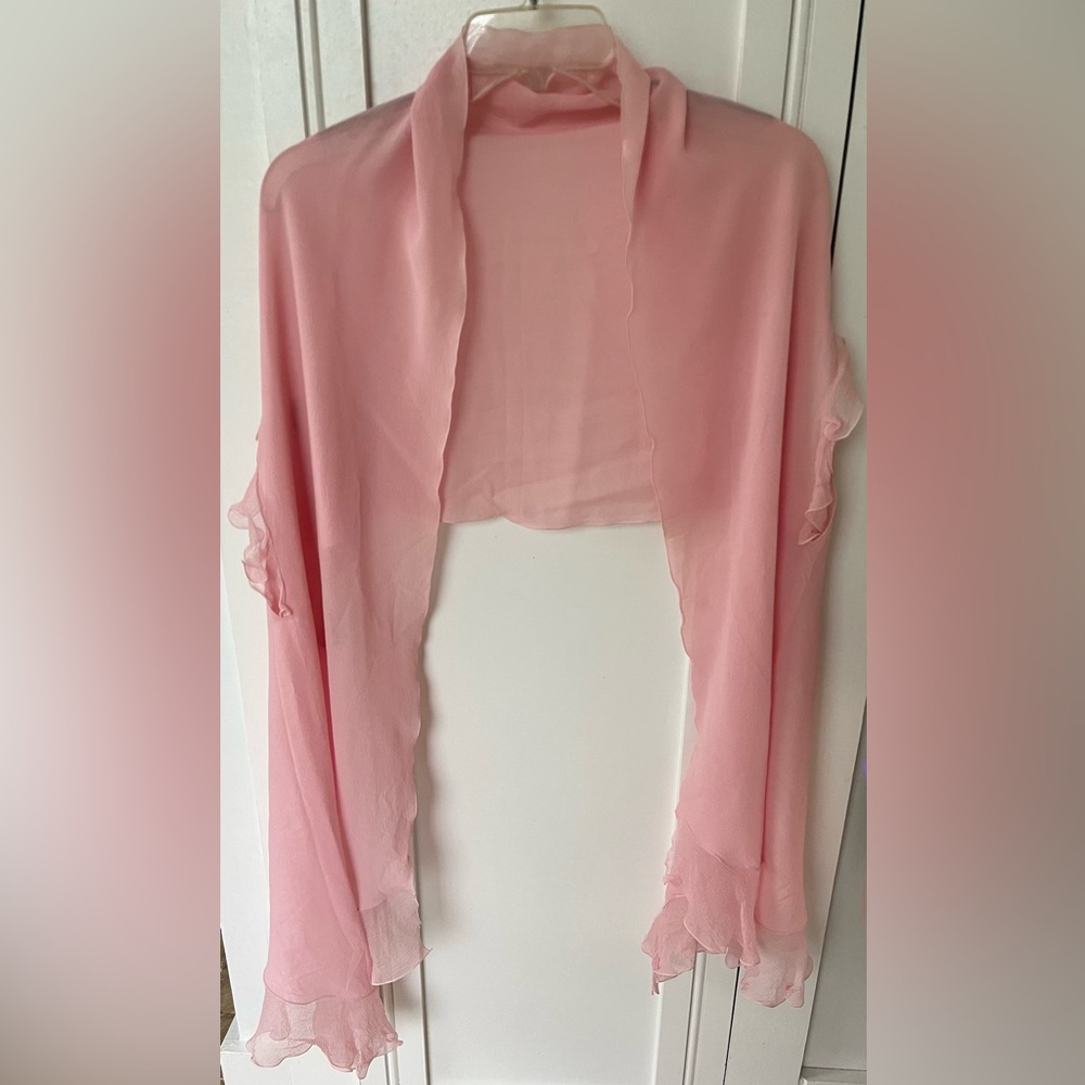 Dior silk  shawl with armholes, vintage.